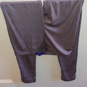 MILEY CYRUS and MAX AZRIA Gray Shimmer Leggings Size Medium